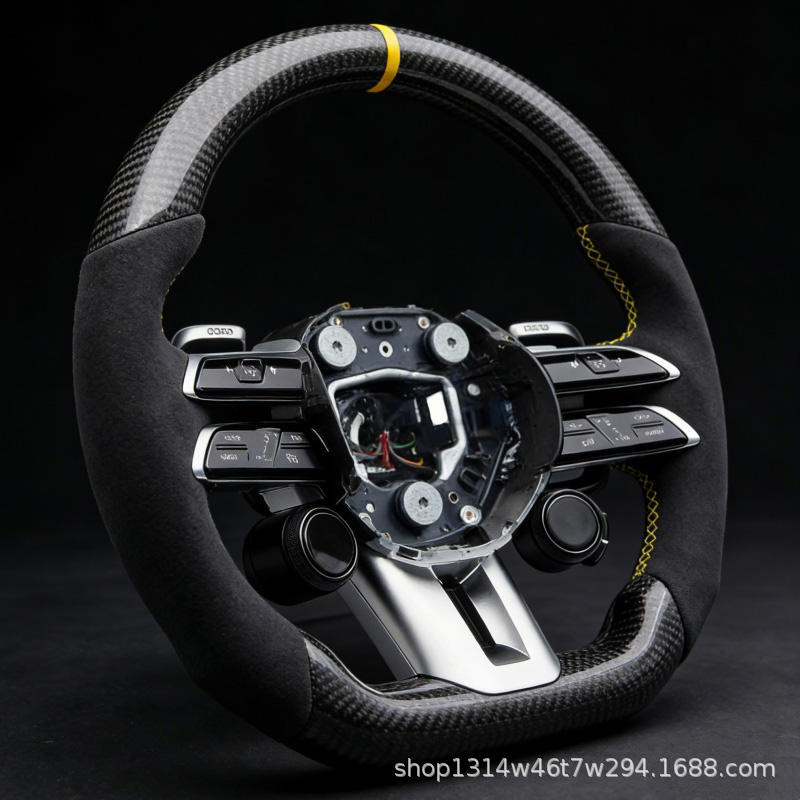 Suitable for Mercedes-Benz Amg Sports Steering Wheel with Genuine Leather and Multi-Function Buttons, Modified and Upgraded, Directly Supplied by the Manufacturer