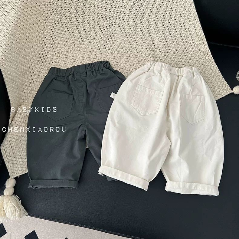 Spring and Autumn Style Baby Pants, Versatile Casual Pants, Loose Fit, Korean Style, Trendy