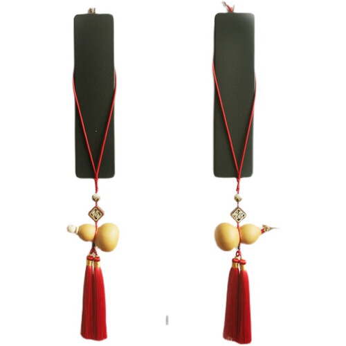 5YA1 natural unopened real gourd red double tassel tassel pendant entrance door to door toilet bedroom hanging