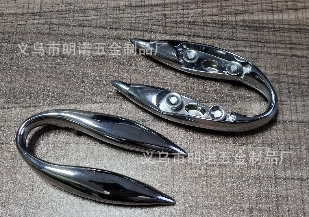 电镀款银色长型