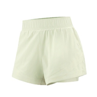Women's Summer Sports Shorts, Two-Piece, Sun-Protective, Breathable, Quick-Drying High-Waisted Fitness Yoga Running Training Shorts