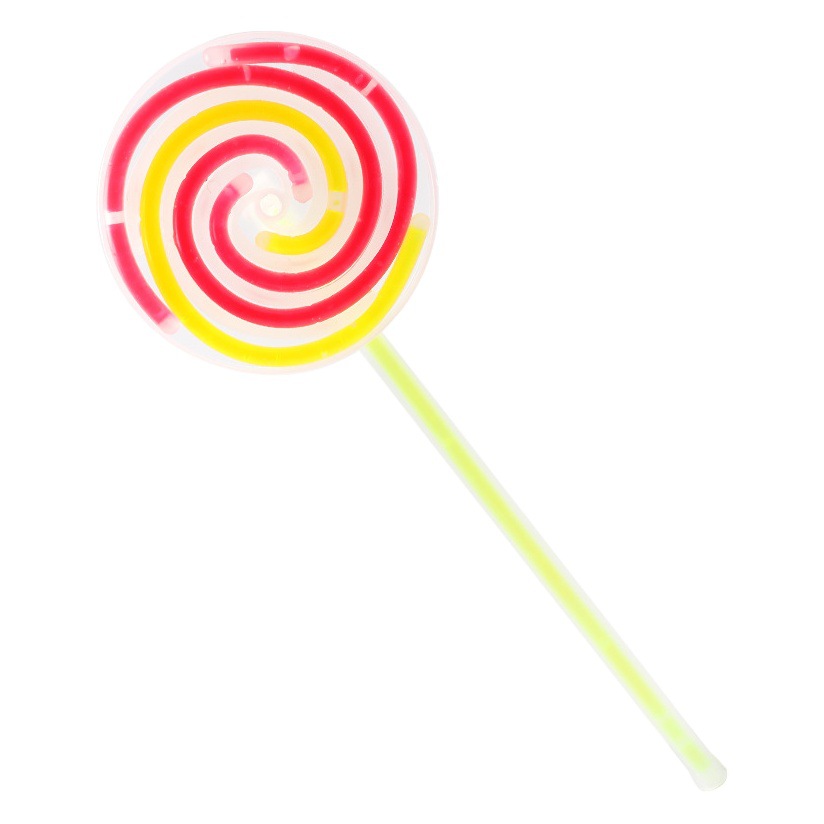 Molino de viento giratorio con piruleta fluorescente, juguete luminoso para niños