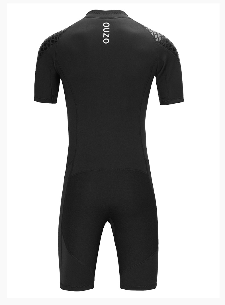 Description Picture 4 of itemMens Womens 3mm Short-sleeved Wetsuits Diving Surfing Suits Snorkeling Kayaking Spearfishing Freediving Swimming Full Body
