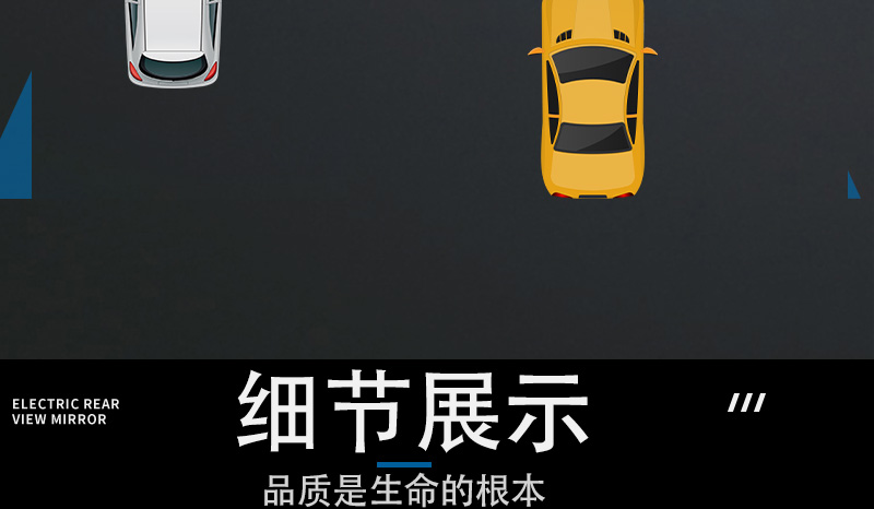 Suitable for Xiaodao electric scooters, original factory rearview mirror, M8, with both right-hand and left-hand threads, universal for electric scooters, convex mirror for reversing