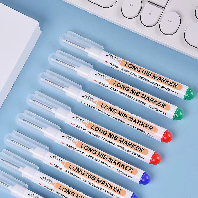 Woodworking chisel tip marker, extended tip marker, deep hole marker, engineering ceramic electrical marker