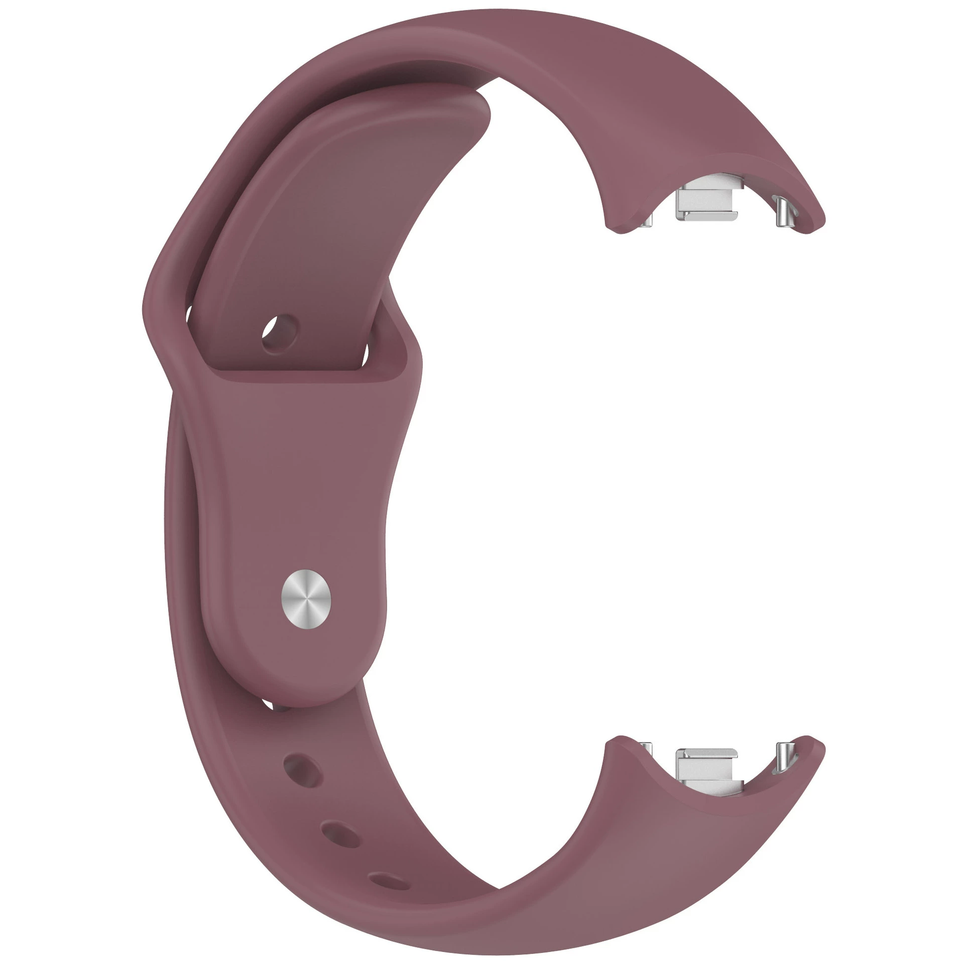 Qingtangfa подходит для браслета Xiaomi 10/9/8 силиконовый ремешок xiaomi smart band8 металлическая головная пряжка
