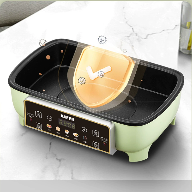 WIFER Electric steamer for household three-layer multi-function 48L electric steamer large capacity integrated visible transparent steamer wholesale