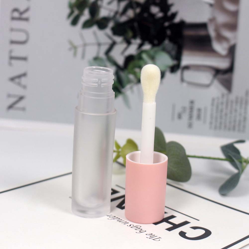 Spot 5ml polvo transparente mate lipstick tubo de cepillo grueso esmalte labial botella vacía material de embalaje cosmético