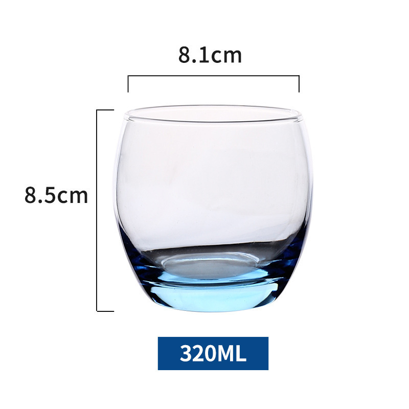 Lemeiya colorido taza de vidrio taza de beber colorido copa de vino hogar taza de jugo taza de leche taza cuadrada