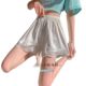 Summer non-curling ice silk women's thin plus size loose breathable anti-light lace shorts leggings for home wear