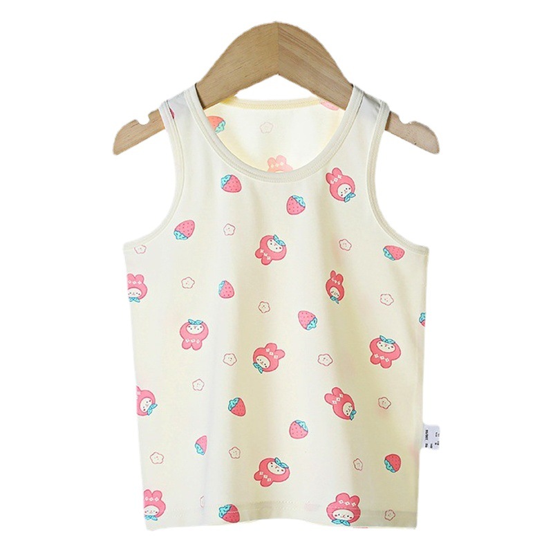 Chaleco de algodón puro para niños, estilo coreano, chaleco interior fino de algodón con licra, para niños pequeños y medianos.