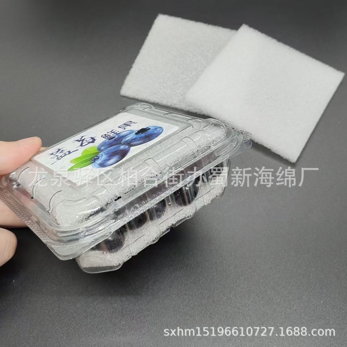 厂家供应白色草莓蓝莓桑葚阳光玫瑰车厘子水果吸水透气海绵垫片