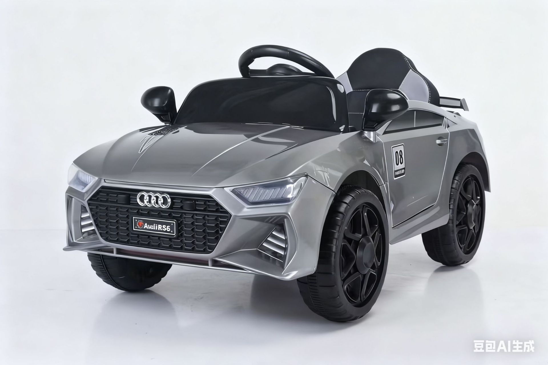 Nuevo coche eléctrico para niños de cuatro ruedas coche de juguete controlado remoto coche giratorio para bebés para hombres y mujeres se puede sentar en coche de carga