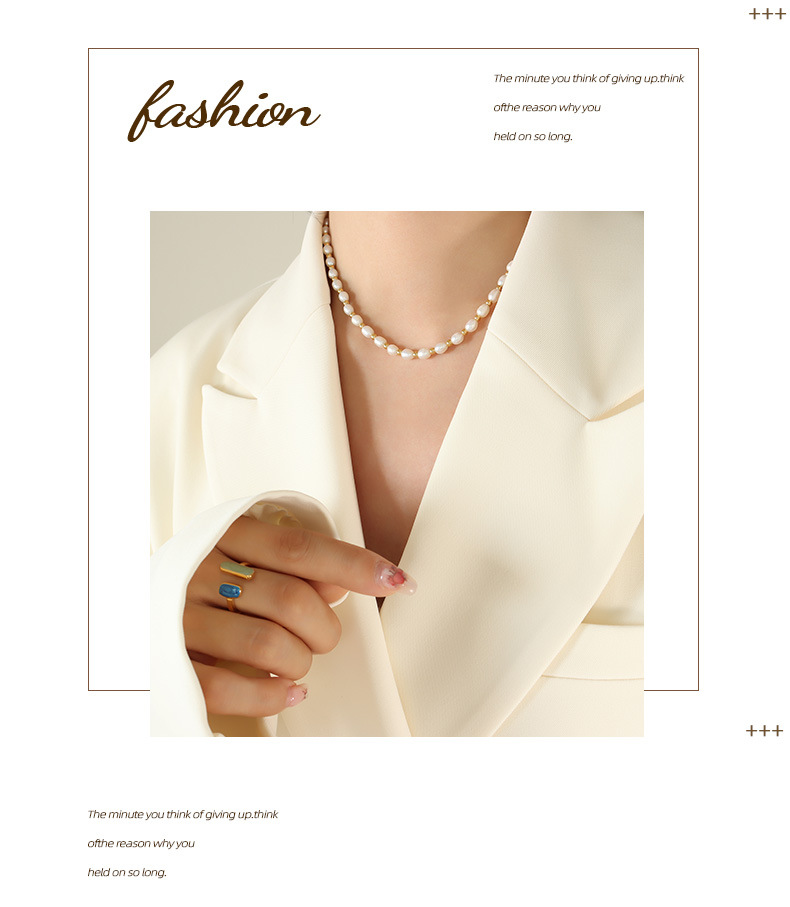 Simple Style Geometric Titanium Steel Beaded Bracelets Necklace