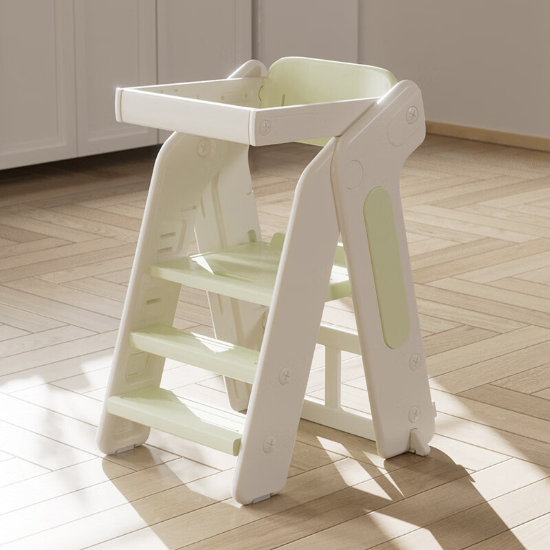Silla Alta Plegable Multifuncional de Plástico para Niños de 0 a 6 Años, Ideal para Alimentar y Ayudar a Bebés a Crear, con Bandeja, Venta al por Mayor