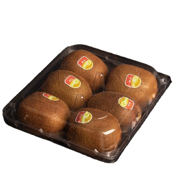 Caja de embalaje de plástico desechable de kiwi vendida directa de 6 piezas de caja de embalaje de kiwi transparente y gruesa Jiapei