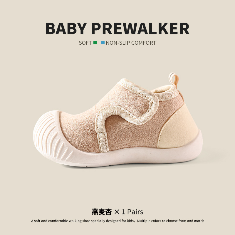 2024 invierno nuevos zapatos para bebés, zapatos de piso de algodón para bebés antideslizantes, zapatos de calentamiento para niños