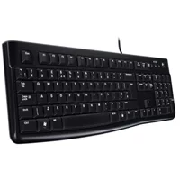 罗技 (Logitech) K120 wired USB keyboard home office office splattered full size