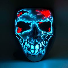 New 3D Stereo Illuminating Mask LED Style Halloween Stage Party Dance Cold Light Film Face Mask