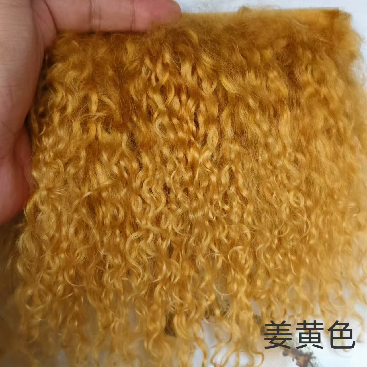 Alta calidad tan lana pelo fila bjd belleza nudo cerdo monstruo soldado monstruo ob11 Gao Ke Er multicolor 6 puntos bebé peluca