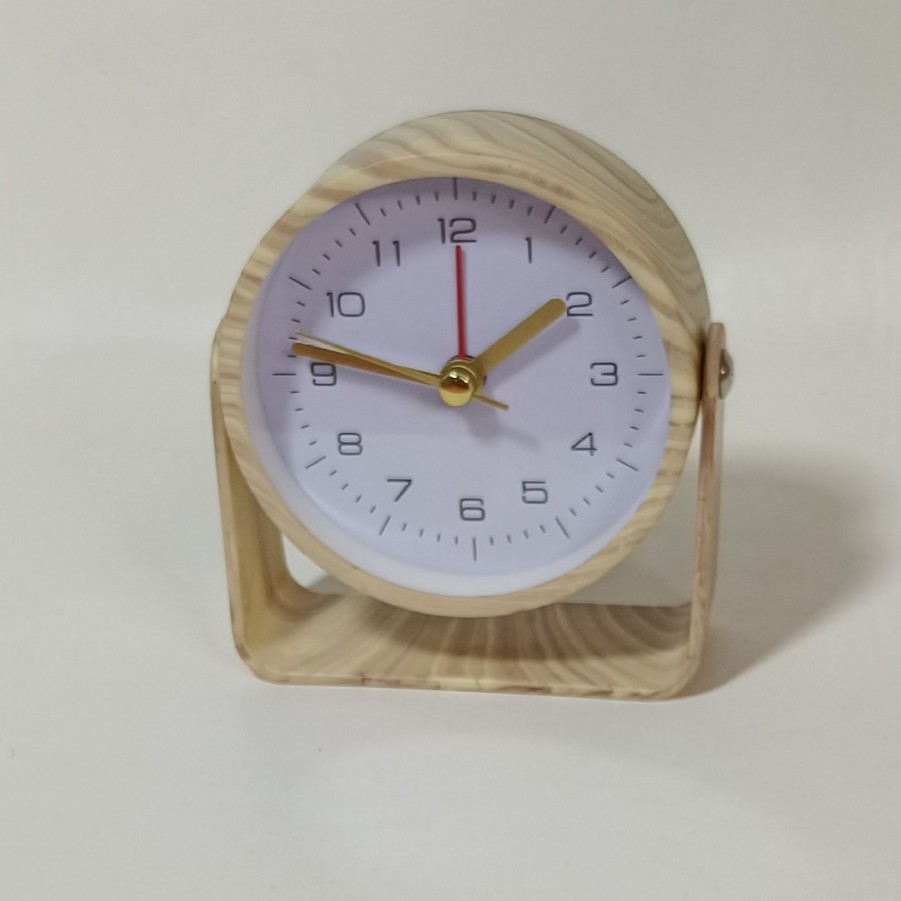 Reloj de escritorio de escritorio pequeño ABS puede girar y ajustar el ángulo de los estudiantes con alarma simple y versátil para una variedad de escenas