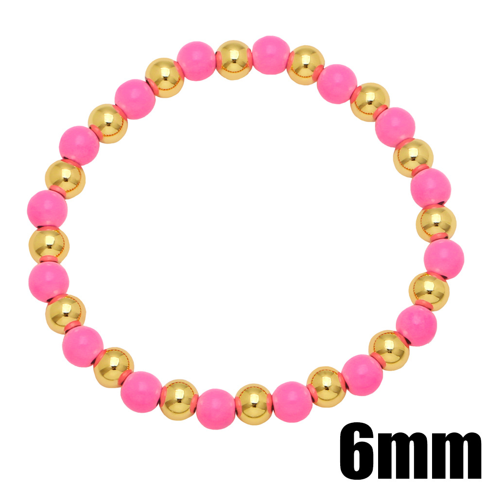 Fashion Copper Geometric Pattern Bracelet Daily Beads Copper Bracelets display picture 8