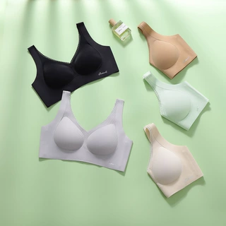 提拉无痕内衣女薄款无钢圈无磁文胸舒适抗菌收副乳防下垂美背胸罩