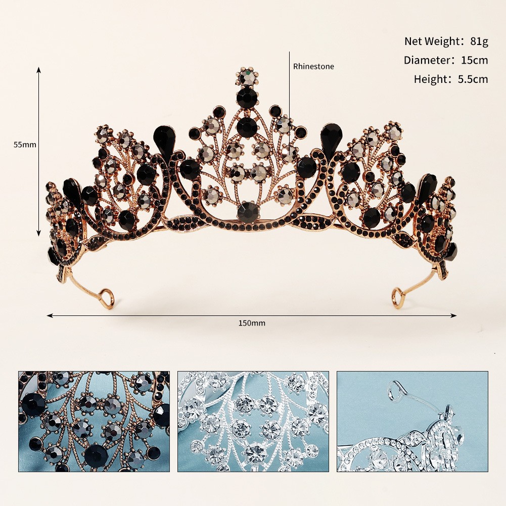 Rhinestone Headband For Bride Elegant Wedding Hair Accessory_voghion.com