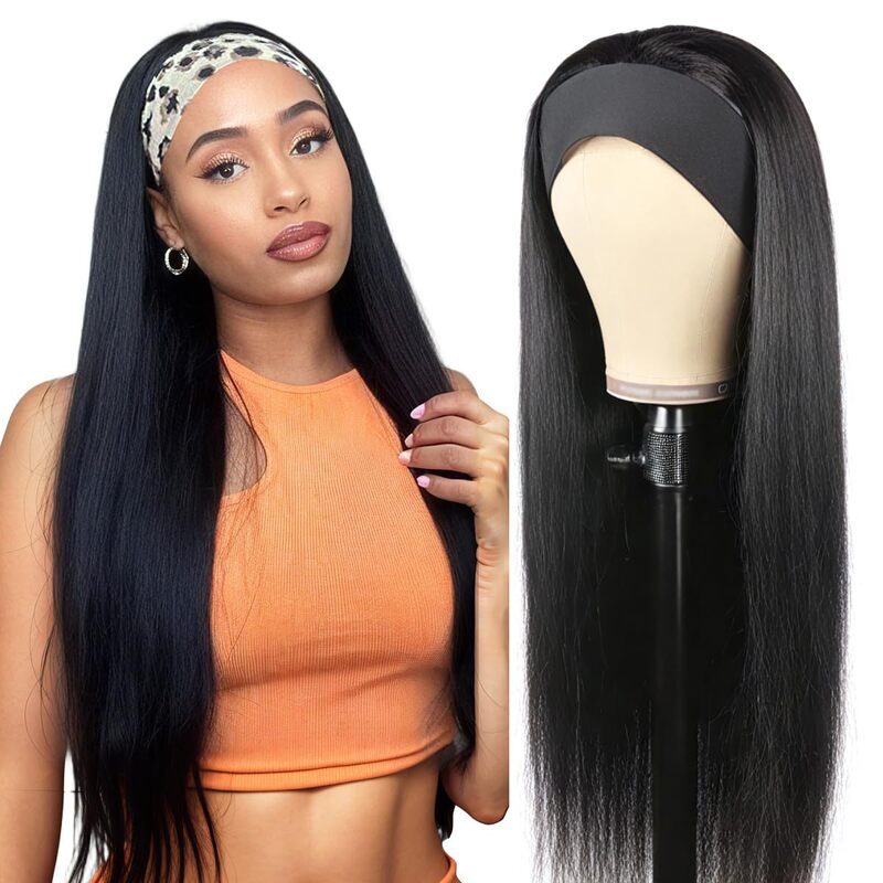Cross-border supply of African women's black hair with long straight hair chemical fiber headgear Xuchang factory in stock wholesale direct sales Cross-border supply of African women's black hair with long straight hair chemical fiber headgear Xuchang factory in stock wholesale direct sales
