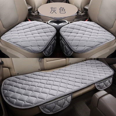 Wool pad, cushion winter non-slip - front-row-gray