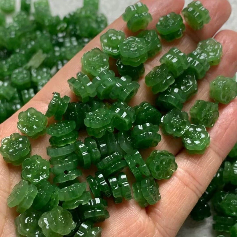 Еще неограниченная Hetian Jasper двухсторонние цветочные аксессуары DIY аксессуары кулон ожерелье