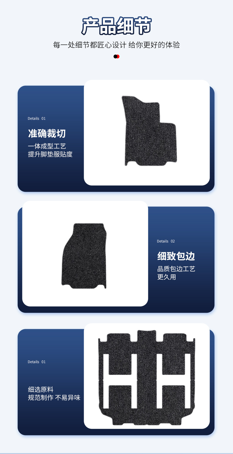 Suitable for Nio 23-25 Nio Es8 Nylon Car Floor Mats Nylon Material Not Easy to Wear Material Floor Mats