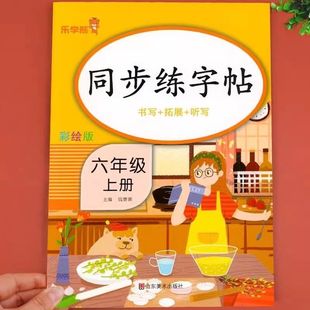 The first volume of the sixth grade synchronous copybook department compiles the people's education edition of the sixth grade first volume Chinese practice copybook dictation student copybook
