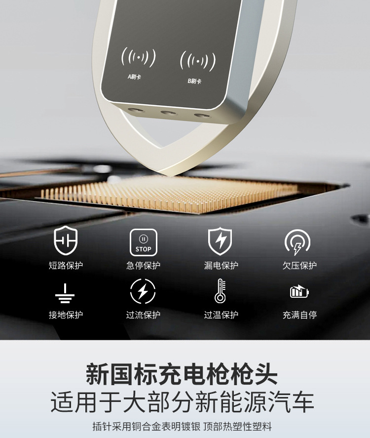 3.5/7Kw/11Kw New Energy Vehicle Charging Pile Ac Wall-Mounted/Column Commercial Smart Card Swiping and Scanning App
