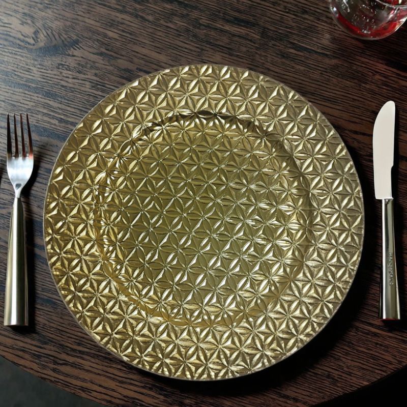 Comercio exterior boda hotel fiesta fiesta plástico decoración plato de comedor desechable placa de carga