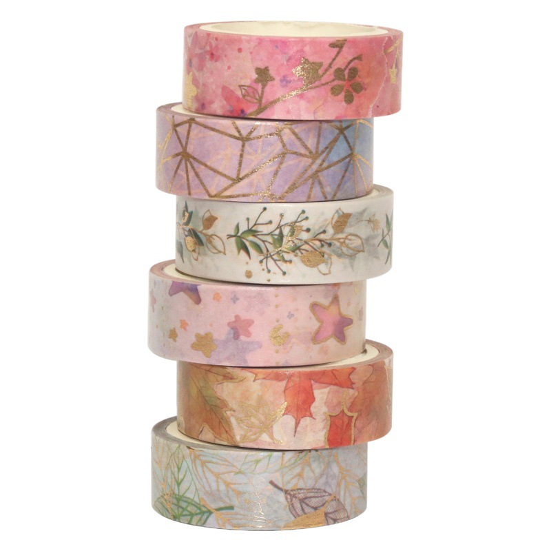 6 rollos traje/fábrica al por mayor flor dorado cinta traje DIY mano cuenta frontera cinta decorativa