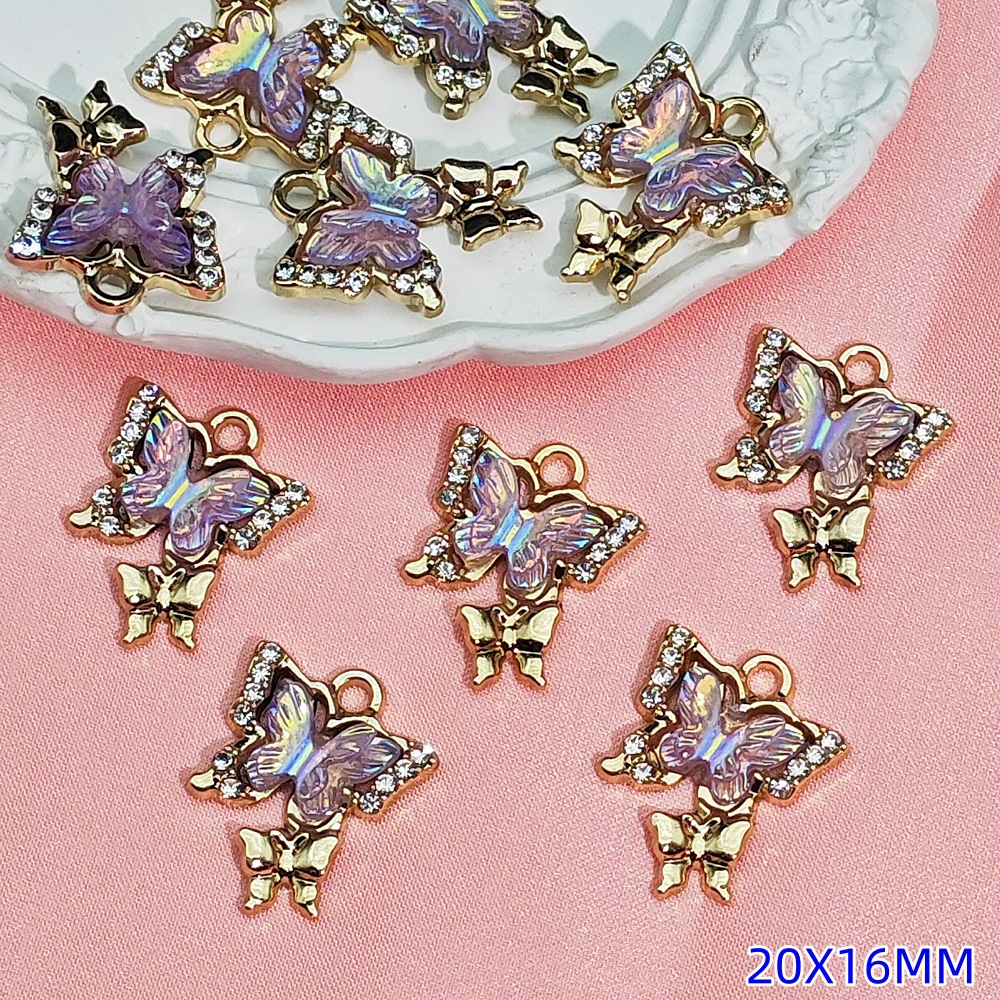 Exquisitos accesorios de joyería colgante de diamante de alta protección ultravioleta al por mayor collar DIY artesanal colgante de materiales de ropa de pulsera