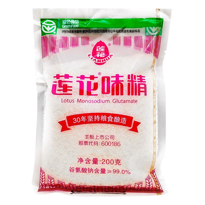 MSG Lotus 200г, мелкодисперсный, в мелкой упаковке, приправа MSG для лапши из Чунцина, для холодных блюд, общепита и домашнего использования