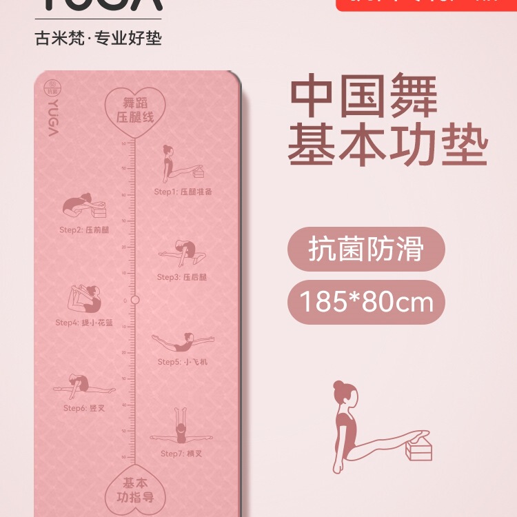 Chinese Dance Basic Skills Mat Yoga Mat Kidsren's Dance Practice Special Mat Non-Slip Household Thickeneded Dance Mat