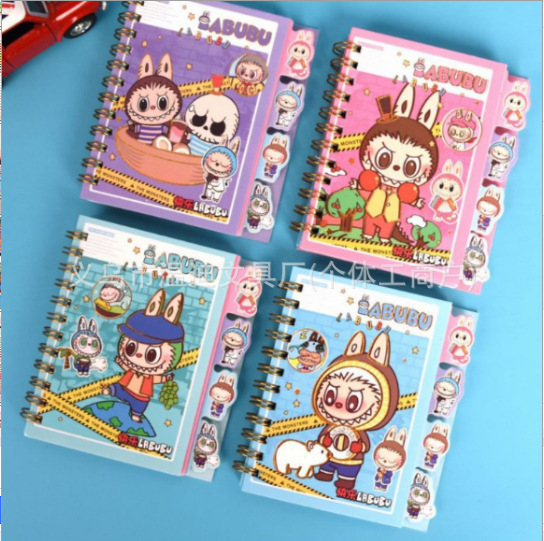 Transfronterizo A7 cuaderno de dibujos animados 100k clasificado cuaderno de bobina de estudiantes cuaderno de notas