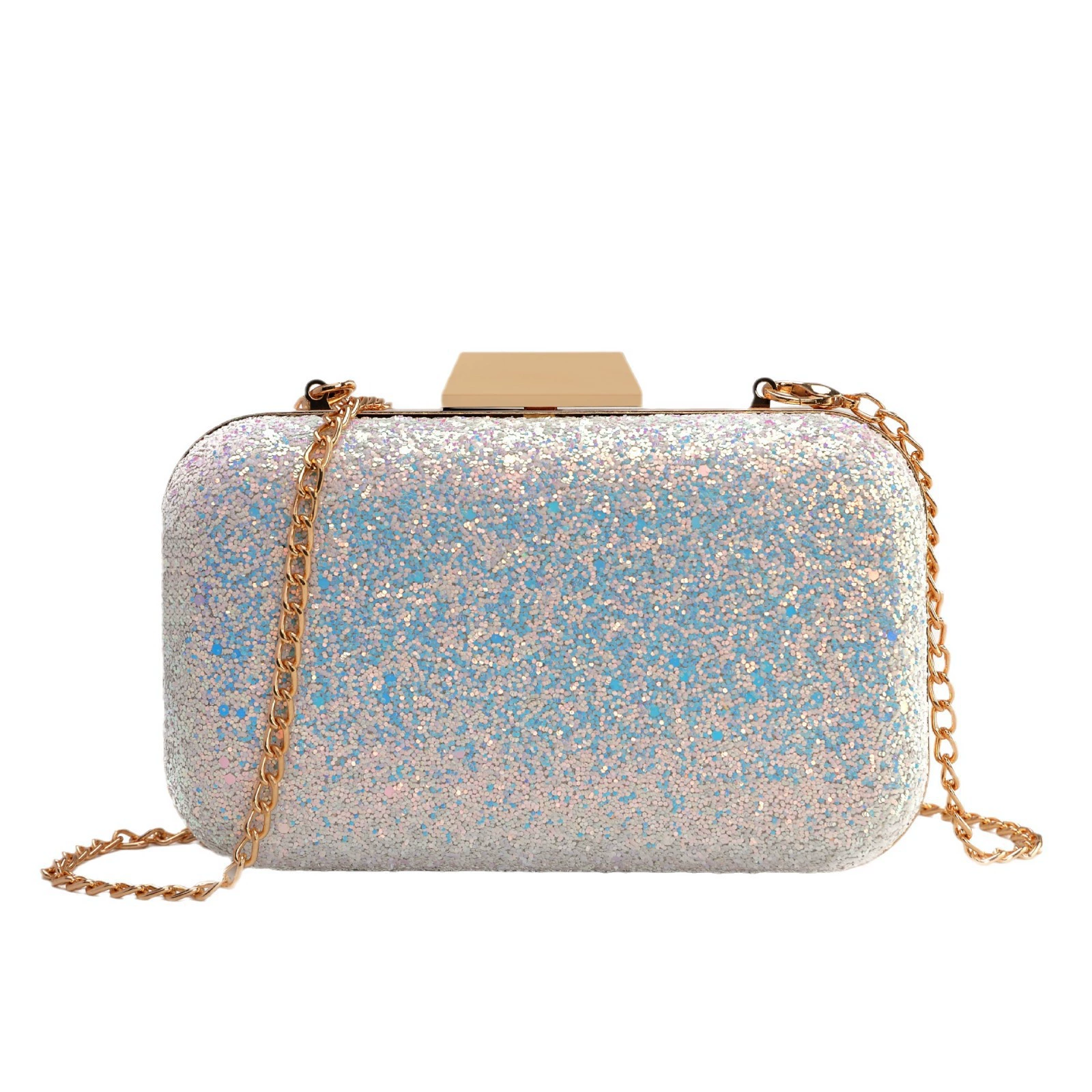 Матовая цепочка, маленькая clutch сумка, сумка через плечо, 2024 год, корейский стиль, сумка для еды