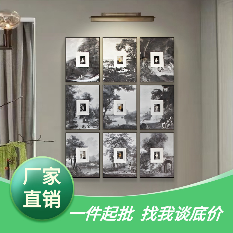 Light Luxury Decorative Painting Designer's Three-Dimensional Cardboard Plaster Portrait Real-Life Painting for Living Room, Dining Room, and Entrance Wall Art Light Luxury Decorative Painting Designer's Three-Dimensional Cardboard Plaster Portrait Real-Life Painting for Living Room, Dining Room, and Entrance Wall Art