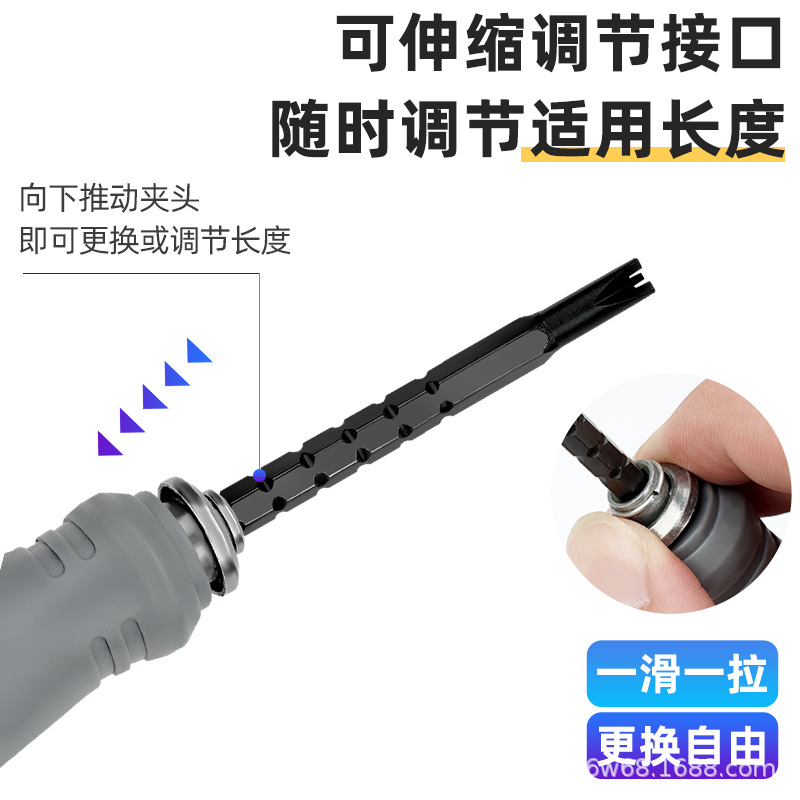 Juego de destornillador combinación multifuncional YU triángulo en forma de hogar de alta dureza Cruz Flor del ciruelo destornillador magnético fuerte