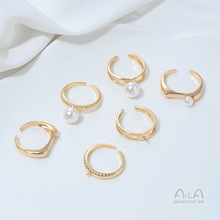 ��ɫ14K����������н�ָ�黨�����ֹ�diyճ�����_�ڽ�ָ�h���