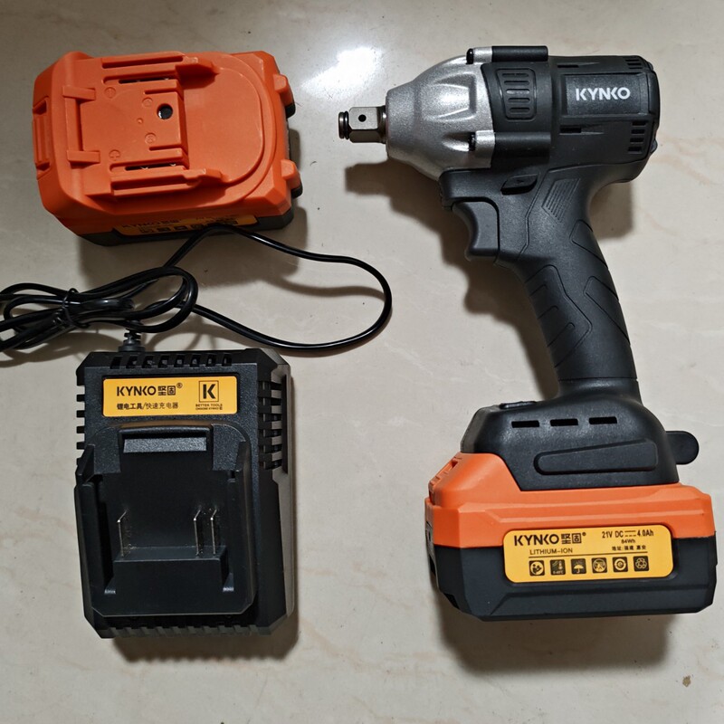 Rugged Electric Wrench Rechargeable Wrench 21V King Kong Ii Kd40 Brushless Impact Wrench Lithium Battery Charger