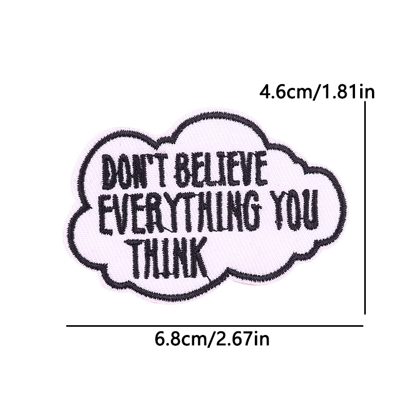 7g Weight Clothing Sticker Patches Classification 1 Piece Quantity Embroidery thread Material Letter Pattern Simple Style Style 1 Piece Simple Style Letter Embroidery Thread Clothing Sticker Patches 5