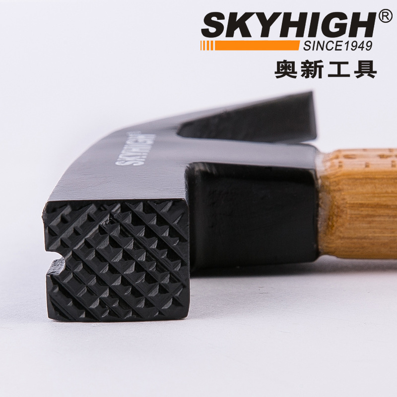 BK9K批发锤子工具澳新羊角锤木工建筑方头麻面竹柄高碳钢支模带磁