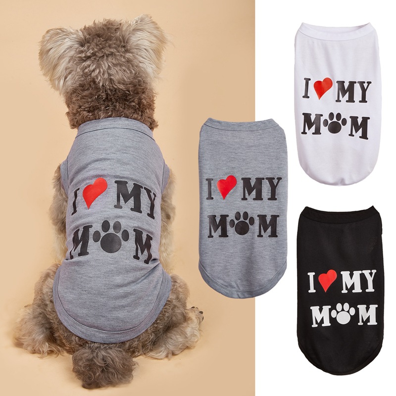 Cute Polyester Letter Heart Shape Pet Clothing display picture 1