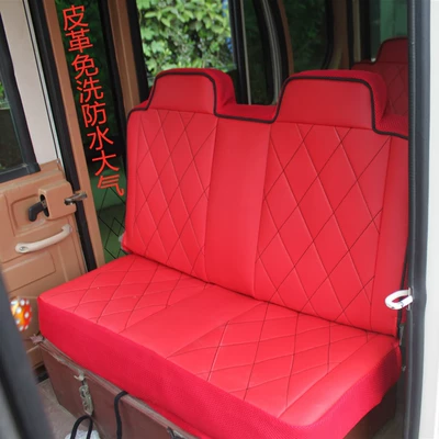 Enclosed Electric Tricycle Seat Cover: Electric car cushion - red