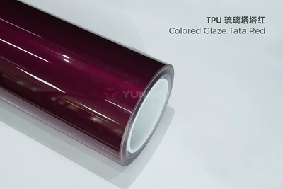 Auto Color Change Film: wrap, cross-border direct sales, factory wholesale - tpu-glazed-tower-red-15215m